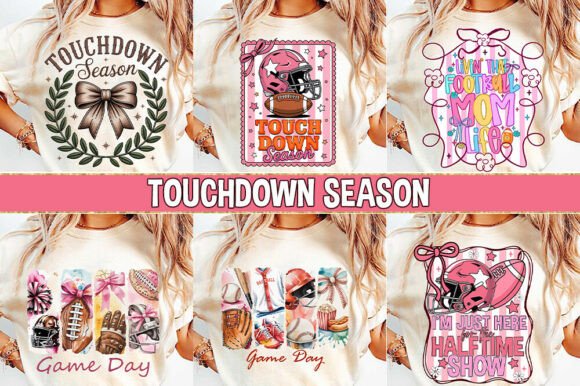 Download Touchdown Season Png Bundle Football Tee - Bundle Collection