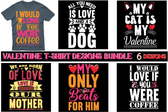 Download VALENTINE'S T-SHIRT DESIGNS BUNDLE - Bundle Collection