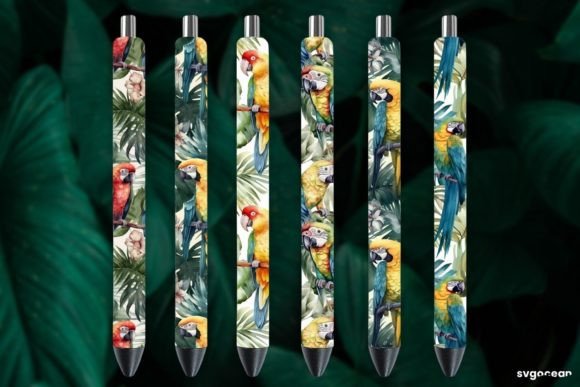 Download Watercolor Summer Pen Wraps Bundle - Bundle Collection