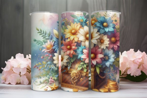 Download 3D Flower Tumbler Wrap - Tumbler wrap Collection
