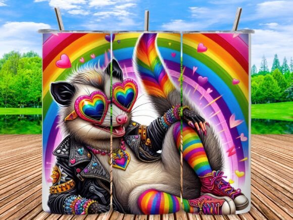Download Opossum Funny Pride Tumbler Wrap - Tumbler wrap Collection