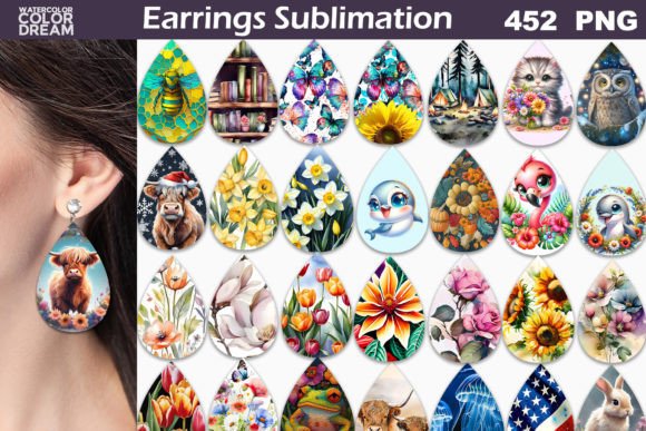 Download Teardrop Earrings Big Bundle - Bundle Collection