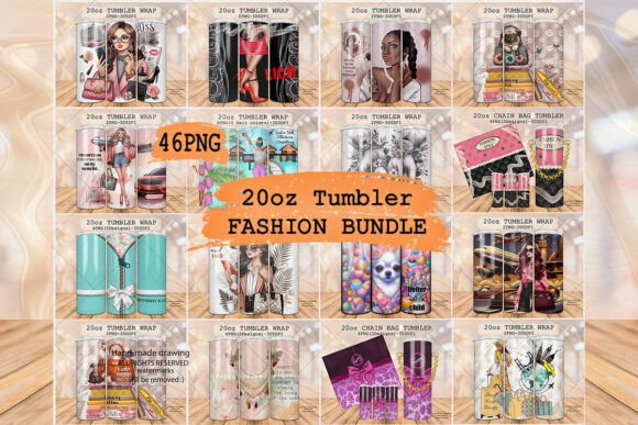 Download BUNDLE Luxury 20 Oz Tumblers Templates - Bundle Collection