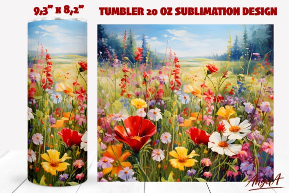Download Flower Tumbler Wrap Daisy, Poppy Flowers - Tumbler wrap Collection