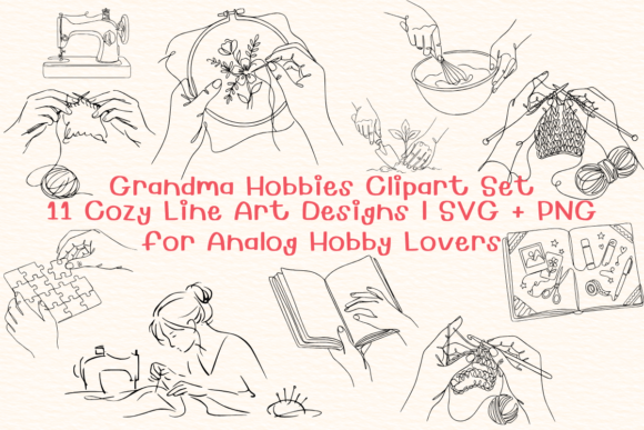 Download Grandma Hobbies SVG Bundle - Bundle Collection