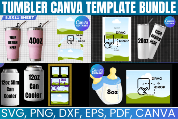 Download Tumbler Template Bundle, Mug Template - Bundle Collection