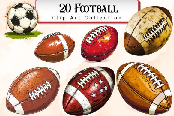 Download Football Clipart Bundle - Bundle Collection