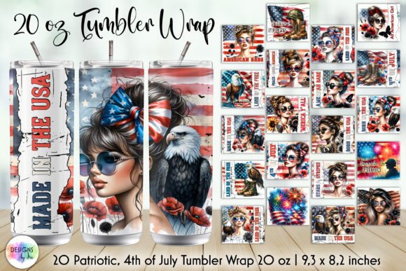 Download American Babe Patriotic Tumblers Bundle - Bundle Collection