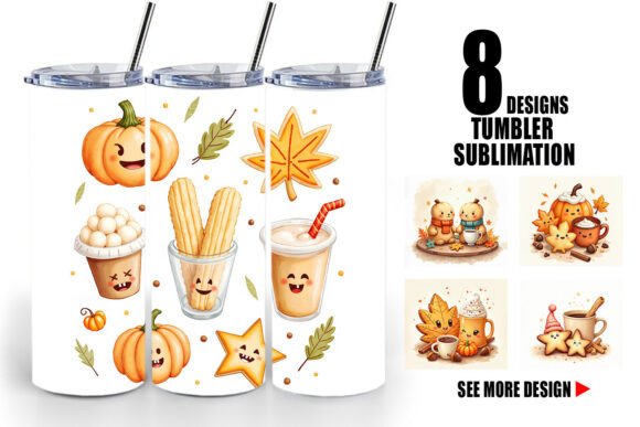 Download Autumn Cookie Tumbler Wrap - Tumbler wrap Collection