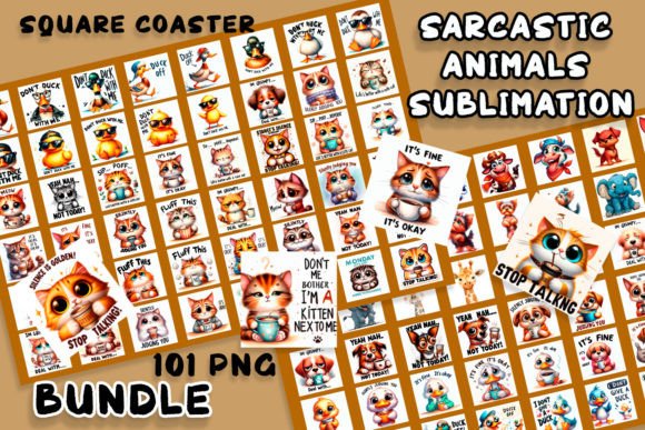 Download Big Bundle Funny Animals Quotes| Square - Bundle Collection