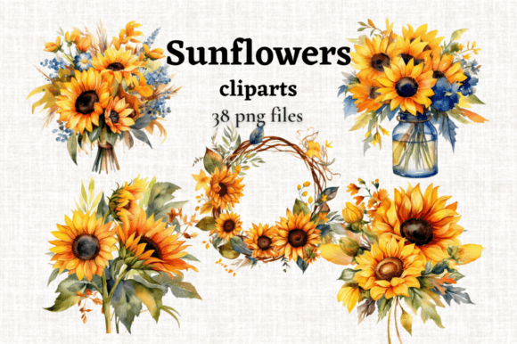Download Sunflowers Clipart Bundle Sunflower PNG - Bundle Collection