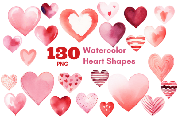 Download Watercolor Heart Sublimation Bundle PNG - Bundle Collection