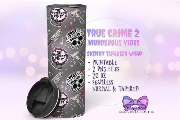 Download True Crime 2 - Sublimation Tumbler Wrap - Tumbler wrap Collection