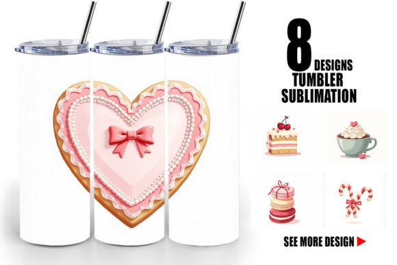 Download Coquette Sweet Treats Tumbler Wrap - Tumbler wrap Collection