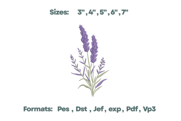 Download Lavender Flower Bundle Embroidery - Bundle Collection