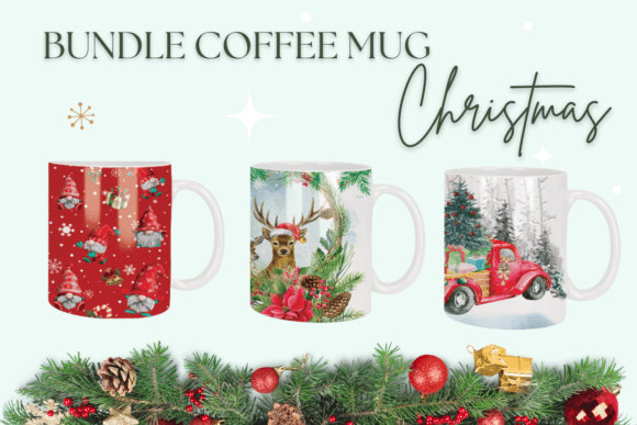 Download Christmas Sublimation Coffee Mug Bundle - Bundle Collection