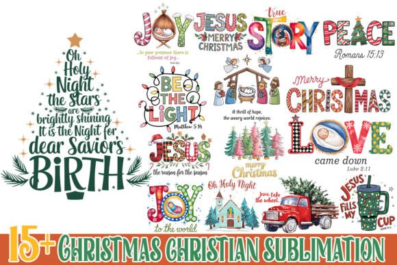 Download Christmas Christian Bundle Sublimation - Bundle Collection