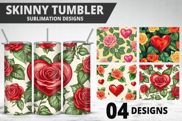 Download Rose Flower Tumbler Wrap Design - Tumbler wrap Collection