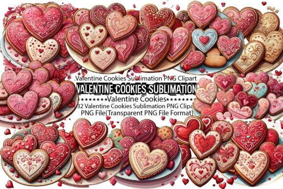 Download Valentine Cookies Sublimation Bundle - Bundle Collection