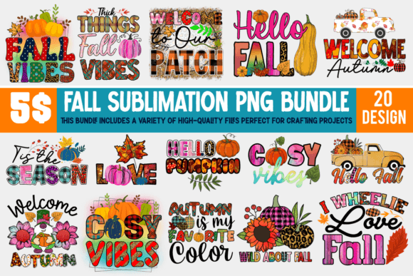 Download Fall Sublimation Big Bundle - Bundle Collection