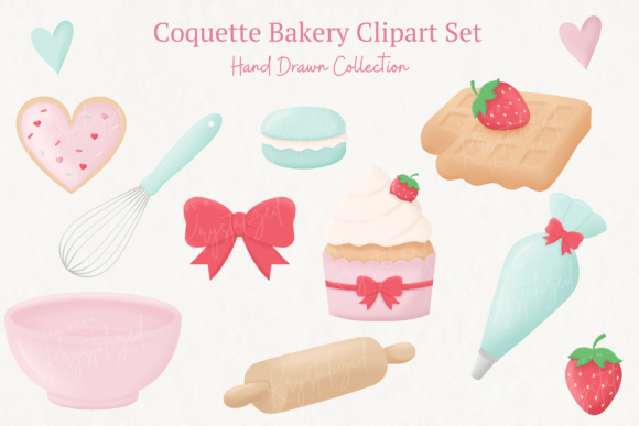 Download Coquette Bakery Clipart Bundle - Bundle Collection